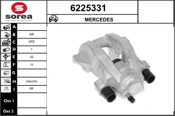 STARTCAR 6225331 - Тормозной суппорт autospares.lv