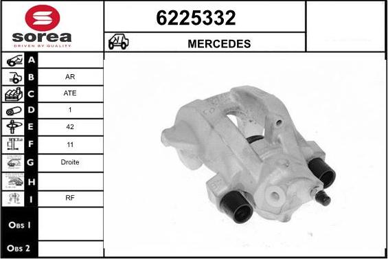 STARTCAR 6225332 - Тормозной суппорт autospares.lv