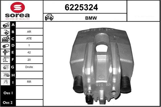 STARTCAR 6225324 - Тормозной суппорт autospares.lv