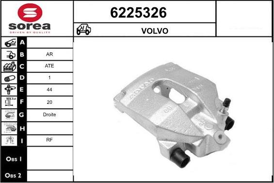 STARTCAR 6225326 - Тормозной суппорт autospares.lv