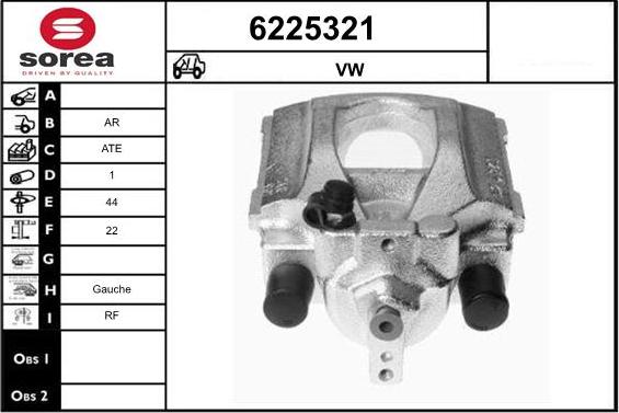 STARTCAR 6225321 - Тормозной суппорт autospares.lv