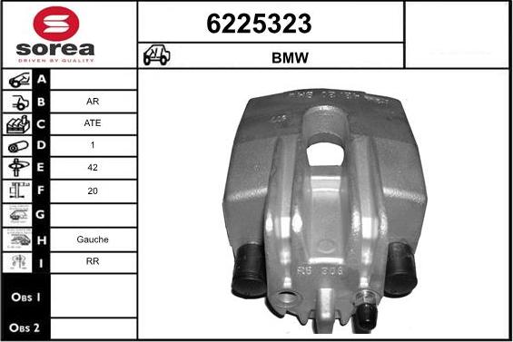 STARTCAR 6225323 - Тормозной суппорт autospares.lv