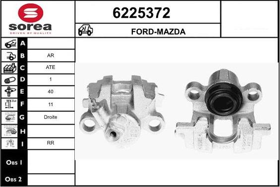 STARTCAR 6225372 - Тормозной суппорт autospares.lv