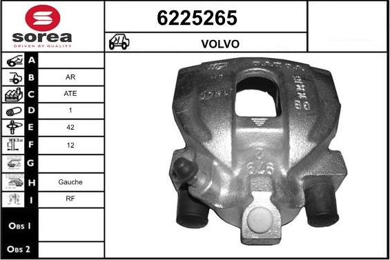 STARTCAR 6225265 - Тормозной суппорт autospares.lv