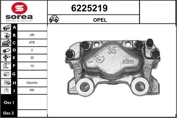 STARTCAR 6225219 - Тормозной суппорт autospares.lv