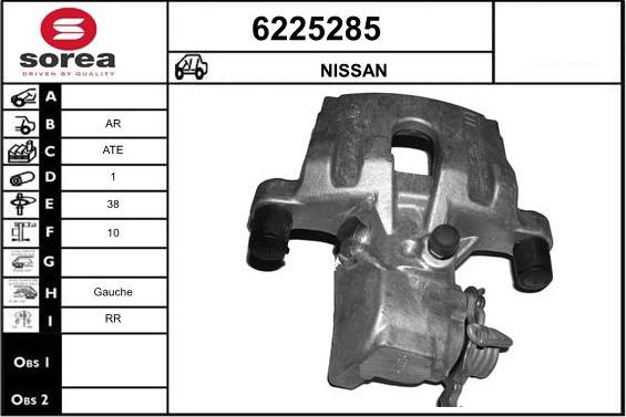 STARTCAR 6225285 - Тормозной суппорт autospares.lv