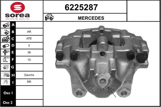 STARTCAR 6225287 - Тормозной суппорт autospares.lv