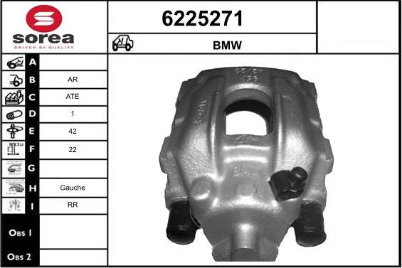 STARTCAR 6225271 - Тормозной суппорт autospares.lv