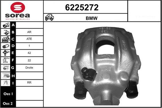 STARTCAR 6225272 - Тормозной суппорт autospares.lv