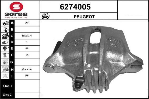 STARTCAR 6274005 - Тормозной суппорт autospares.lv