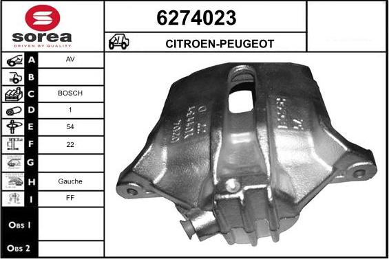 STARTCAR 6274023 - Тормозной суппорт autospares.lv