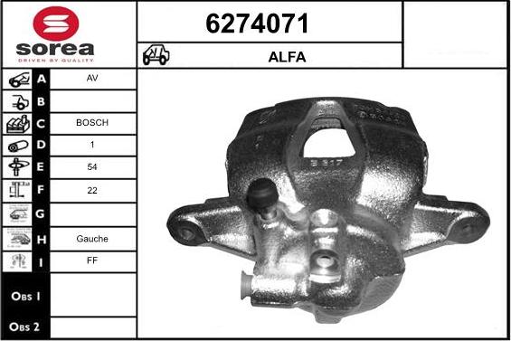 STARTCAR 6274071 - Тормозной суппорт autospares.lv