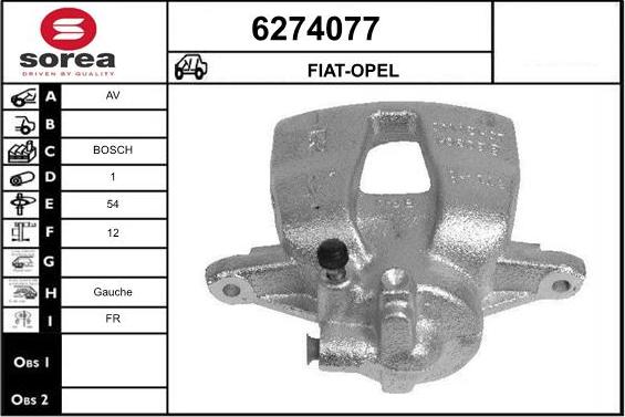 STARTCAR 6274077 - Тормозной суппорт autospares.lv