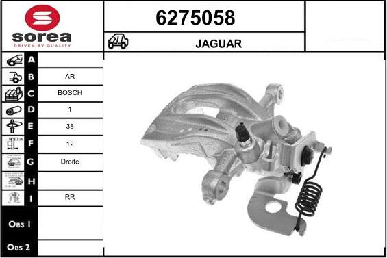 STARTCAR 6275058 - Тормозной суппорт autospares.lv