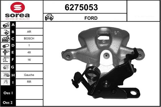 STARTCAR 6275053 - Тормозной суппорт autospares.lv