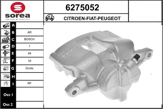 STARTCAR 6275052 - Тормозной суппорт autospares.lv