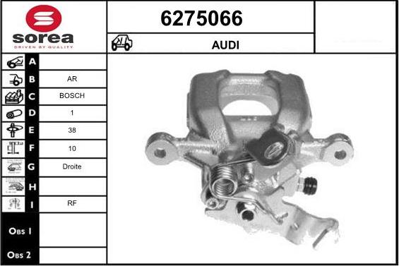 STARTCAR 6275066 - Тормозной суппорт autospares.lv