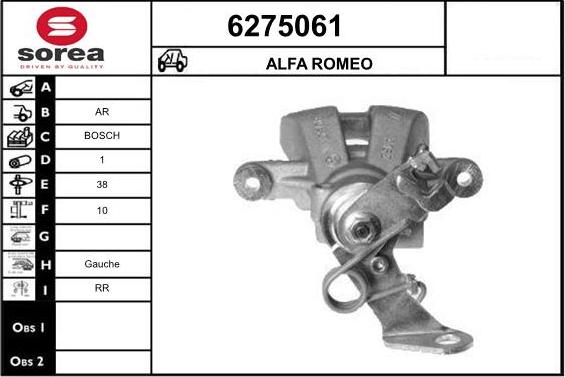 STARTCAR 6275061 - Тормозной суппорт autospares.lv