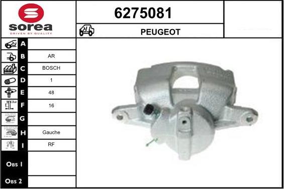 STARTCAR 6275081 - Тормозной суппорт autospares.lv