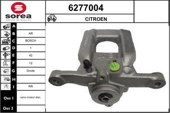 STARTCAR 6277004 - Тормозной суппорт autospares.lv