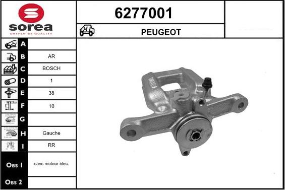 STARTCAR 6277001 - Тормозной суппорт autospares.lv