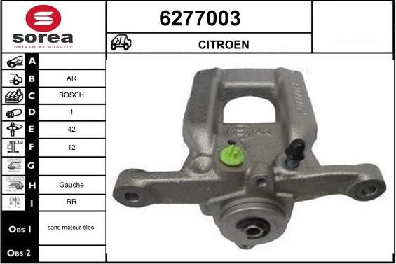 STARTCAR 6277003 - Тормозной суппорт autospares.lv