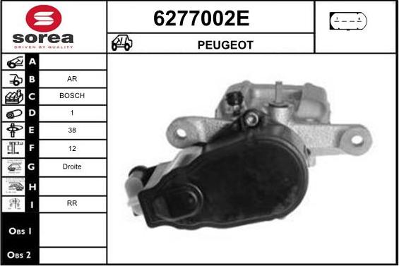 STARTCAR 6277002E - Тормозной суппорт autospares.lv