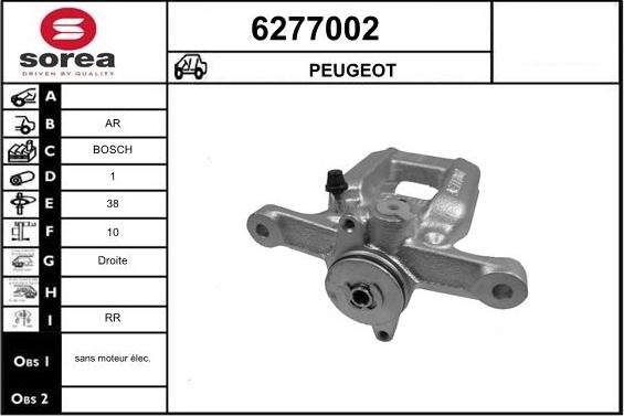 STARTCAR 6277002 - Тормозной суппорт autospares.lv