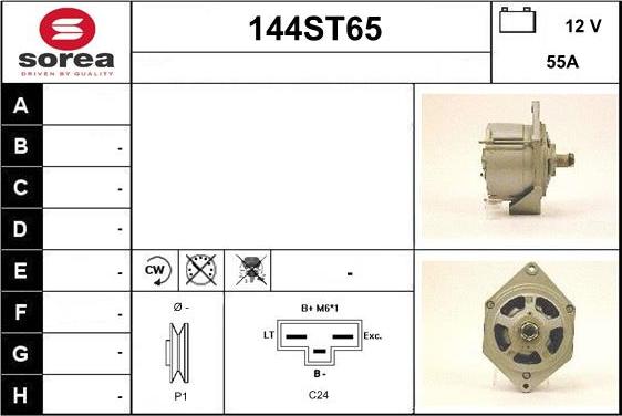 STARTCAR 144ST65 - Генератор autospares.lv