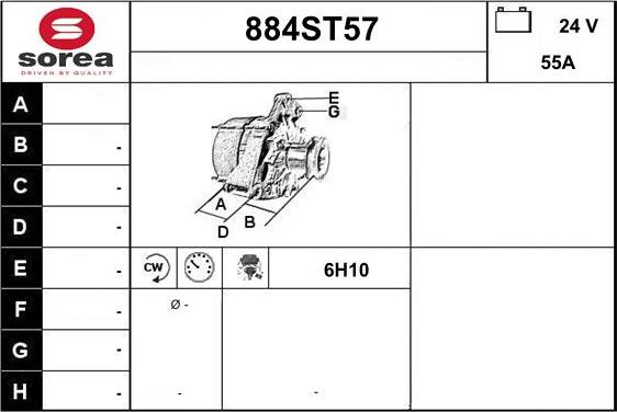 STARTCAR 884ST57 - Генератор autospares.lv