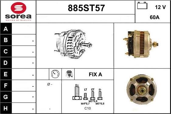 STARTCAR 885ST57 - Генератор autospares.lv