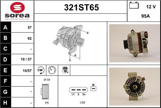 STARTCAR 321ST65 - Генератор autospares.lv