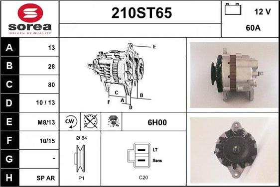 STARTCAR 210ST65 - Генератор autospares.lv