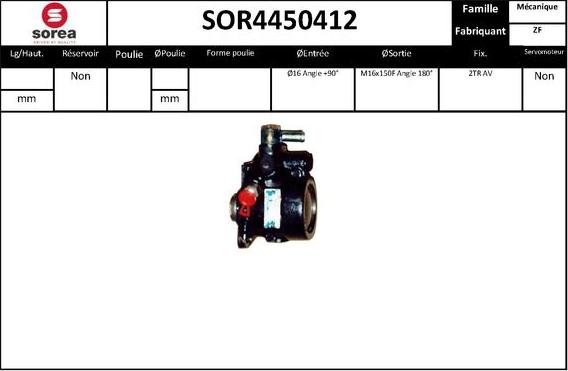 STARTCAR SOR4450412 - Гидравлический насос, рулевое управление, ГУР autospares.lv