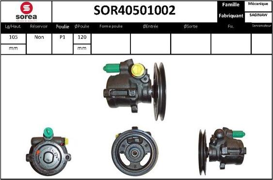 STARTCAR SOR40501002 - Гидравлический насос, рулевое управление, ГУР autospares.lv