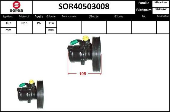 STARTCAR SOR40503008 - Гидравлический насос, рулевое управление, ГУР autospares.lv