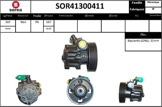 STARTCAR SOR41300411 - Гидравлический насос, рулевое управление, ГУР autospares.lv