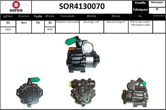 STARTCAR SOR4130070 - Гидравлический насос, рулевое управление, ГУР autospares.lv