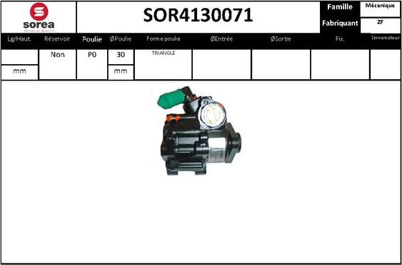 STARTCAR SOR4130071 - Гидравлический насос, рулевое управление, ГУР autospares.lv