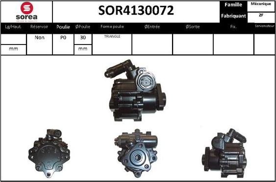 STARTCAR SOR4130072 - Гидравлический насос, рулевое управление, ГУР autospares.lv