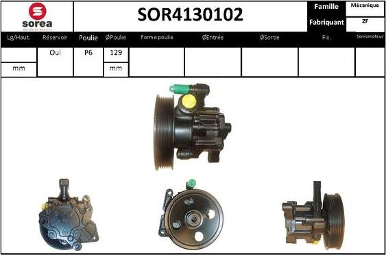 STARTCAR SOR4130102 - Гидравлический насос, рулевое управление, ГУР autospares.lv