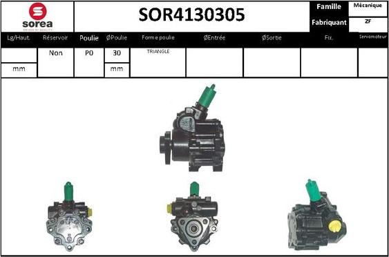 STARTCAR SOR4130305 - Гидравлический насос, рулевое управление, ГУР autospares.lv