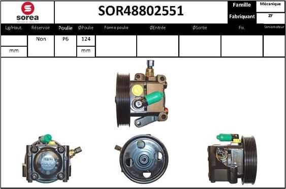 STARTCAR SOR48802551 - Гидравлический насос, рулевое управление, ГУР autospares.lv