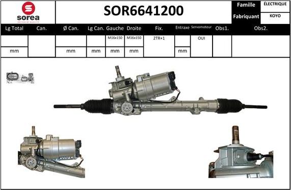 STARTCAR SOR6641200 - Рулевой механизм, рейка autospares.lv