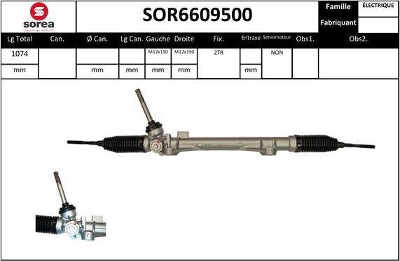 STARTCAR SOR6609500 - Рулевой механизм, рейка autospares.lv