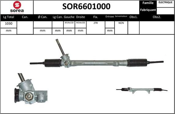 STARTCAR SOR6601000 - Рулевой механизм, рейка autospares.lv