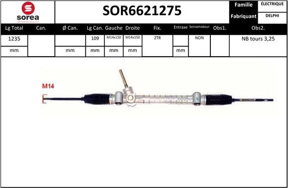 STARTCAR SOR6621275 - Рулевой механизм, рейка autospares.lv
