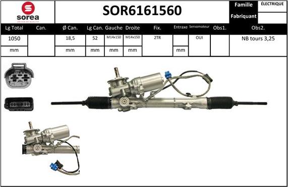 STARTCAR SOR6161560 - Рулевой механизм, рейка autospares.lv