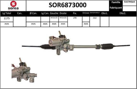 STARTCAR SOR6873000 - Рулевой механизм, рейка autospares.lv