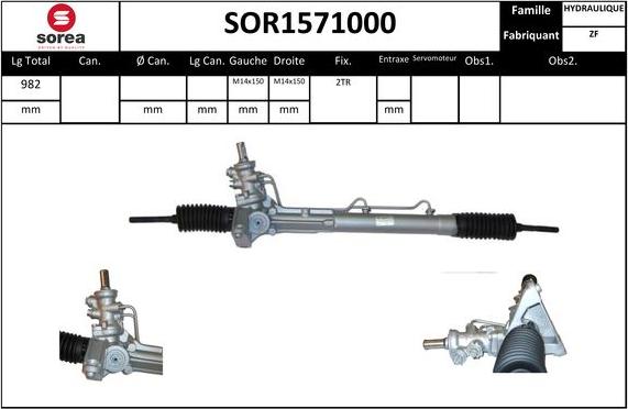 STARTCAR SOR1571000 - Рулевой механизм, рейка autospares.lv